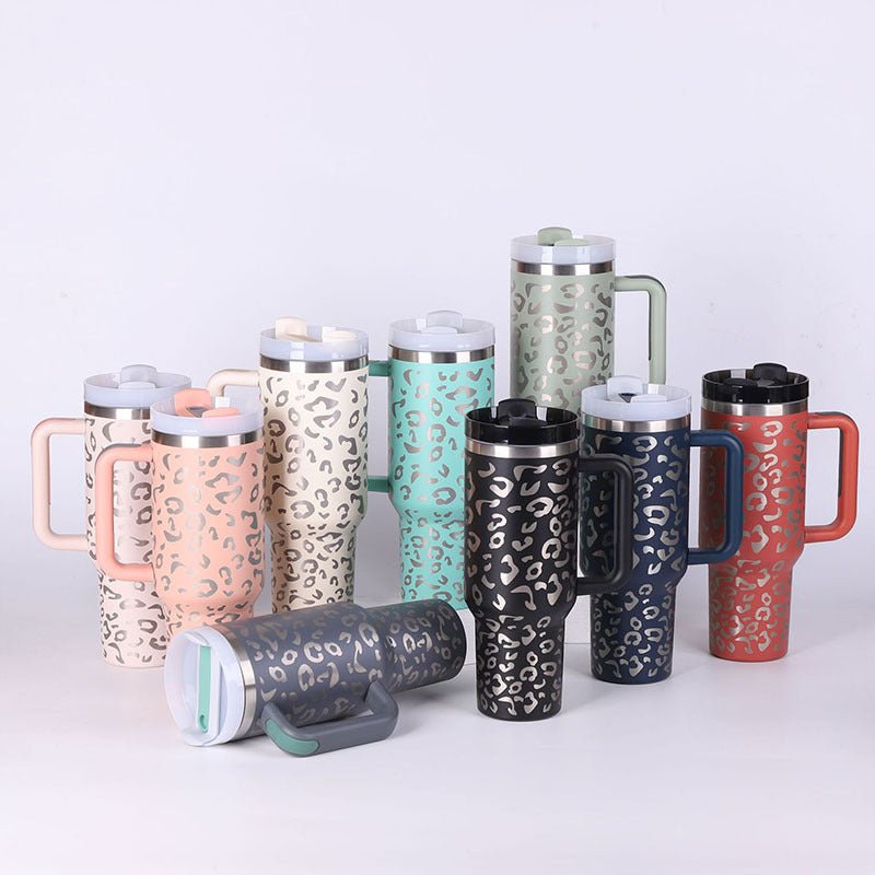 Insulated Stainless Steel 40 oz Tumbler with Handle - Perfect for Valentine's Day! - silverfoxgoods